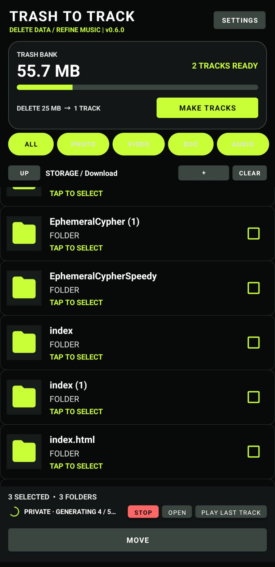 TRASH TO TRACK